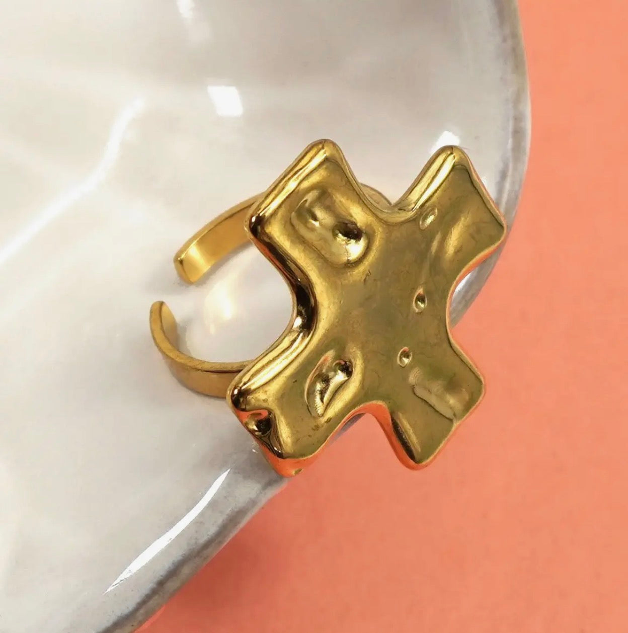 Cross statement Ring adjustable