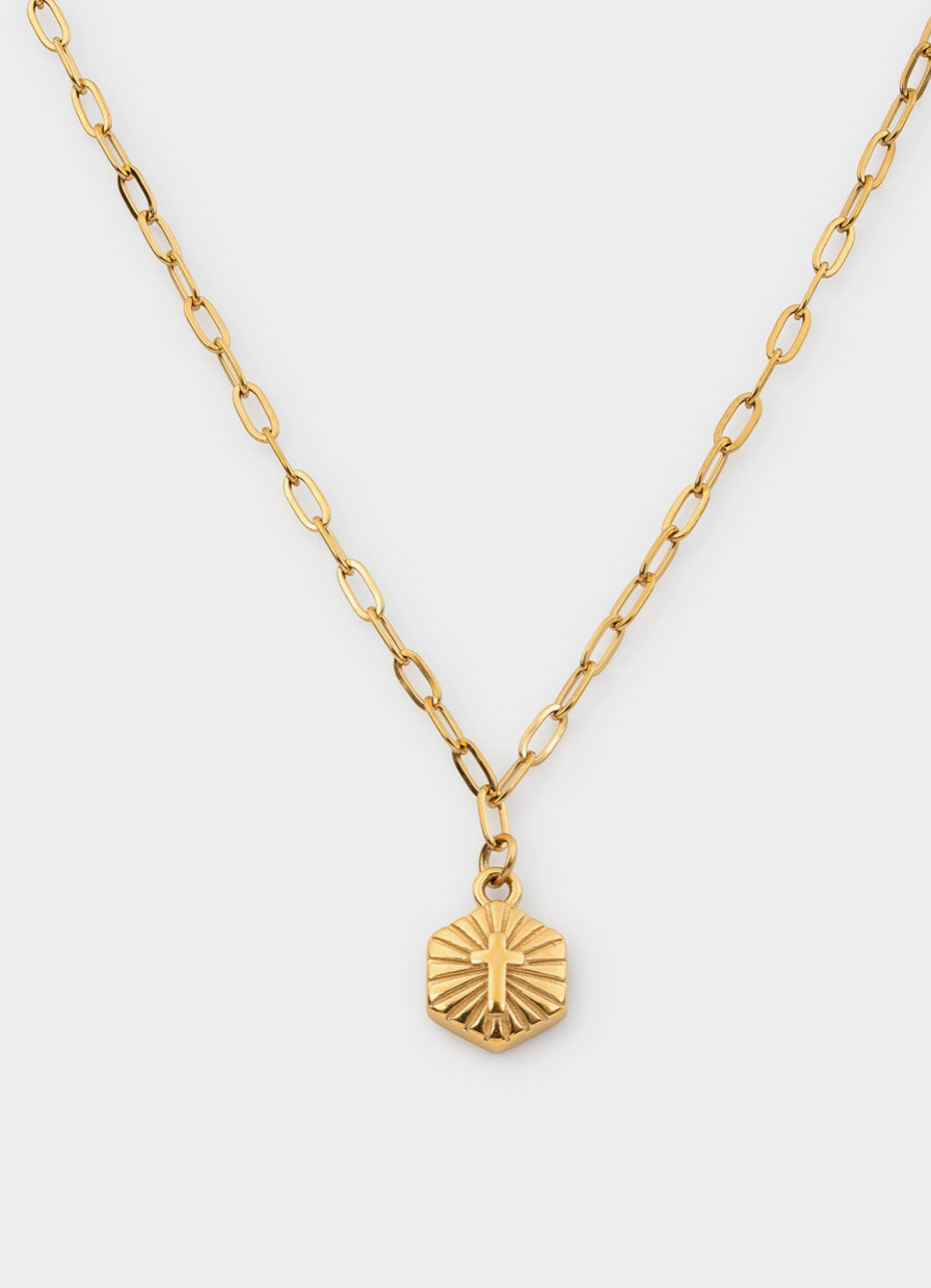 Radiant Cross Necklace