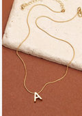 Delicate Snake Chain Initial Pendant